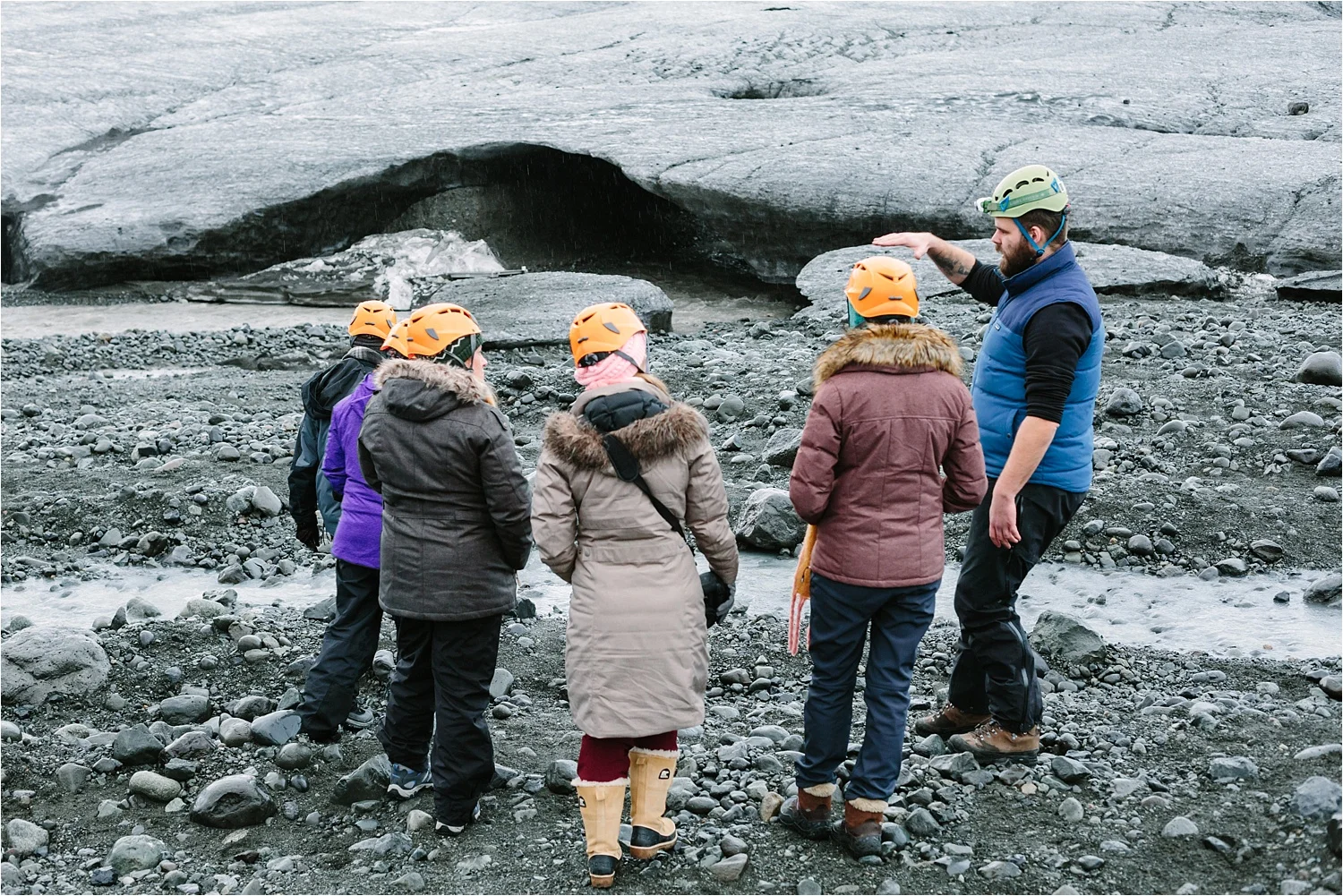  This is when we met  Gísli &nbsp;- he was our glacier tour guide but became a good friend!  Misti &nbsp;has even gone back to visit him recently! 