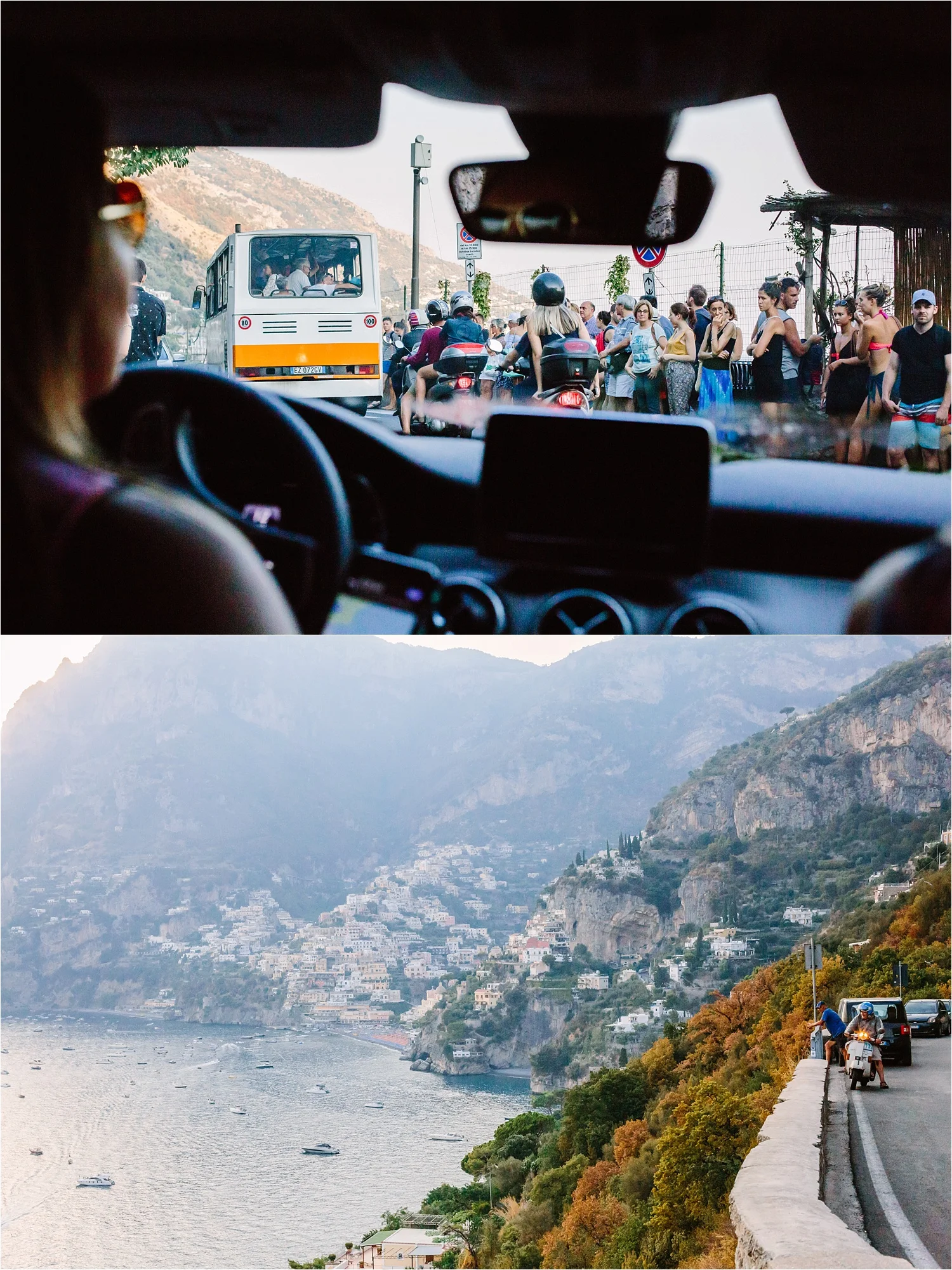  Cliff driving in Amalfi. I give Ashley props because I knew she was certainly terrified at times. There's no way to describe how curvy and narrow these roads were. Just wait until the bigger blog post to see more! 