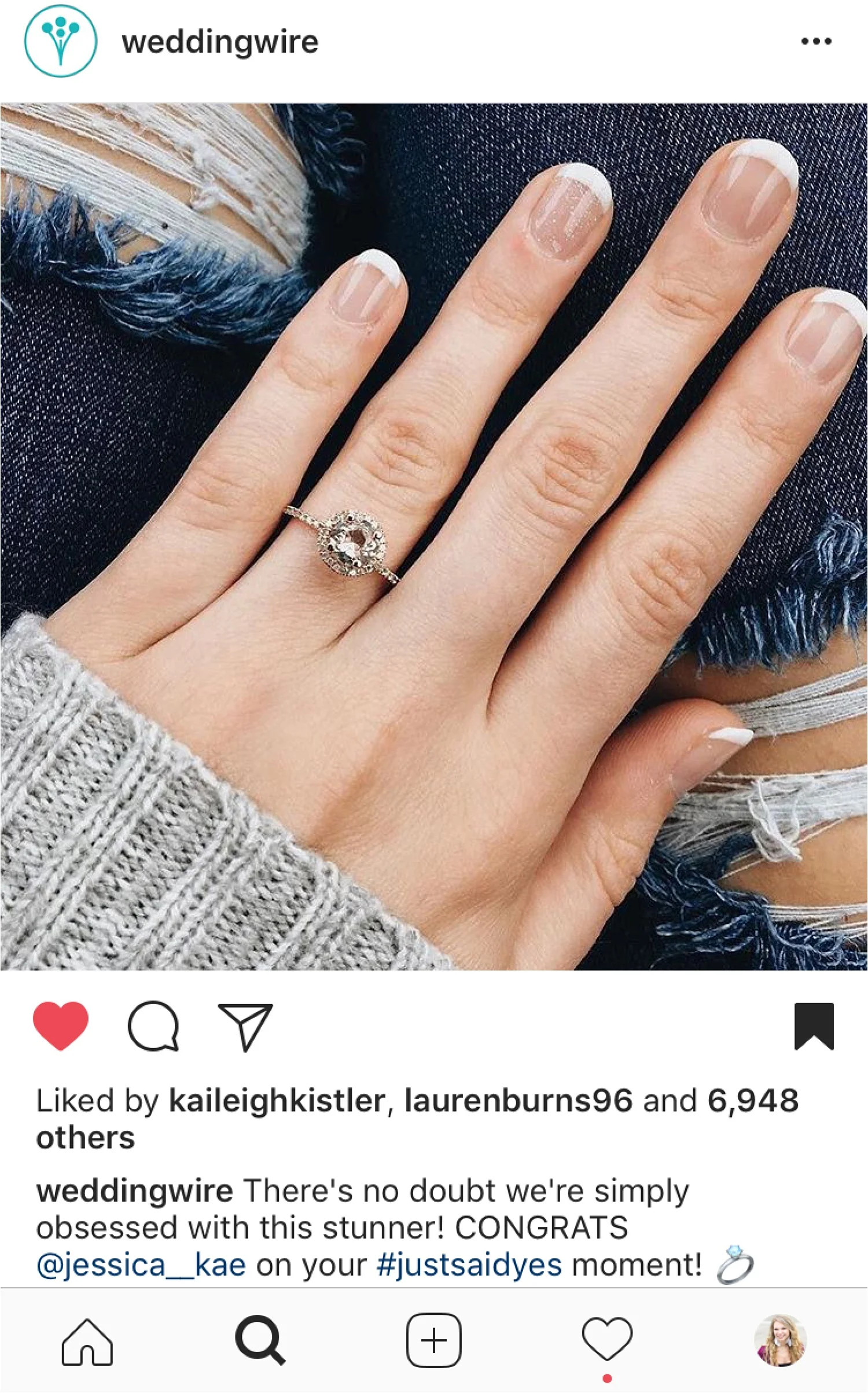  My ring even got featured on  Wedding Wire ! This was such a fun surprise.&nbsp; 