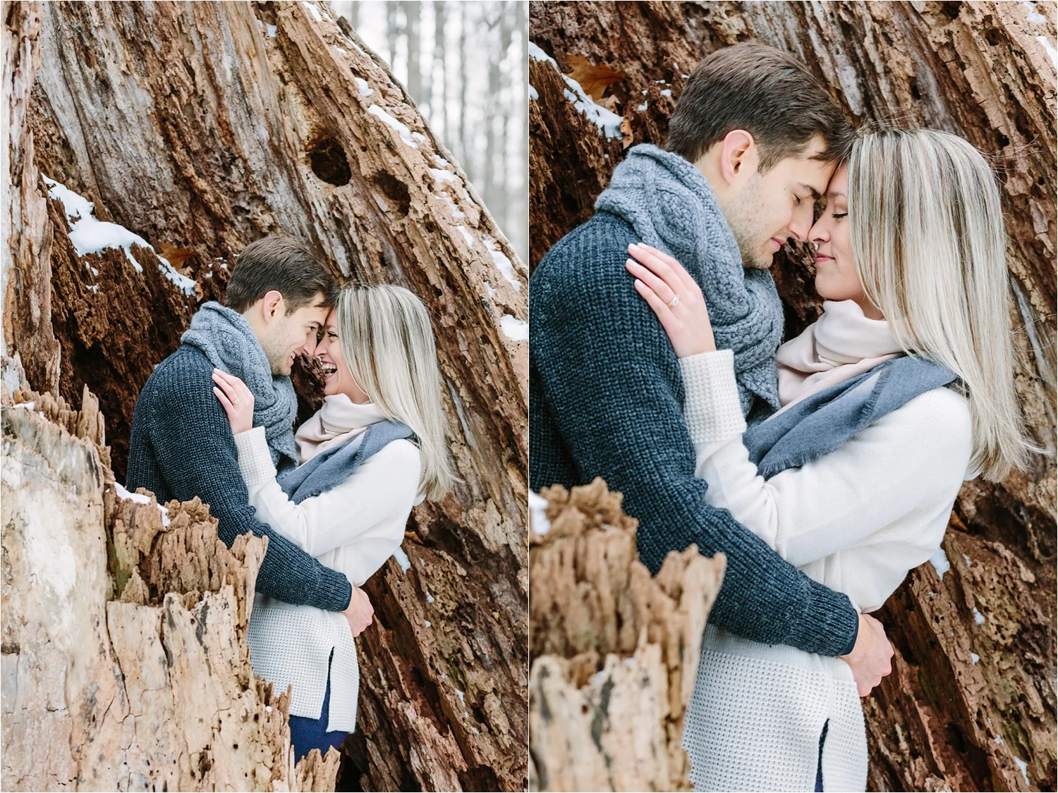  Alex + Becca's Engagement Photography Session in Poland, Ohio at Poland Municipal Forest&nbsp; 