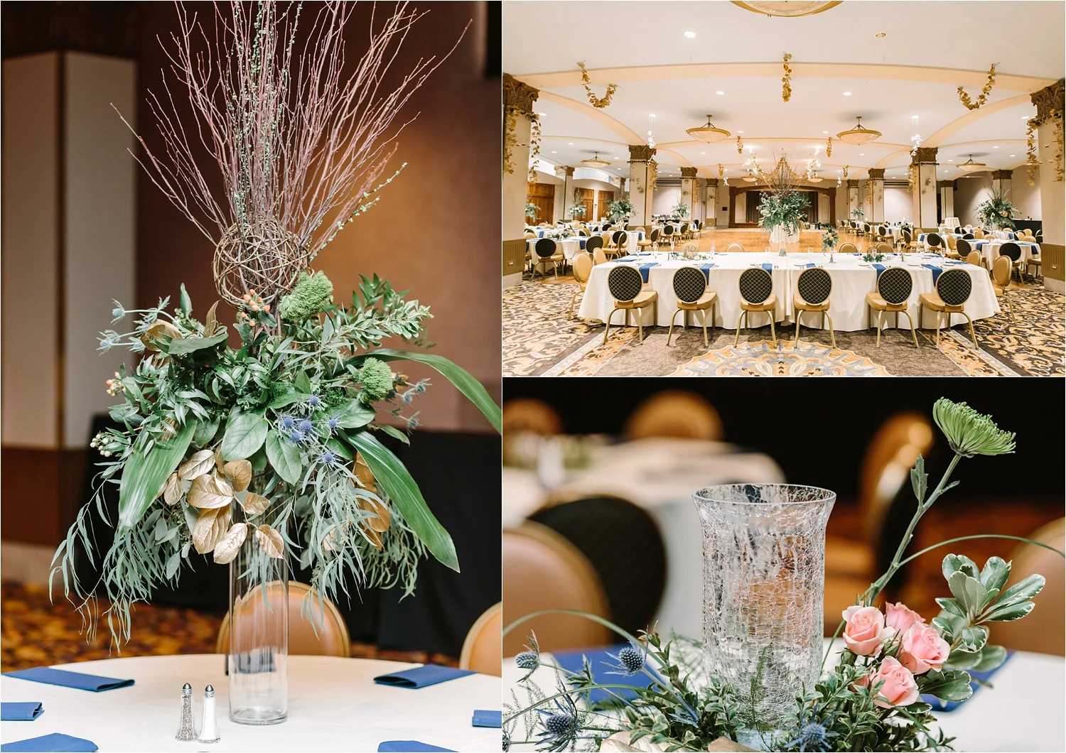  Time for the reception to begin! Have you ever seen more unique centerpieces?&nbsp; 
