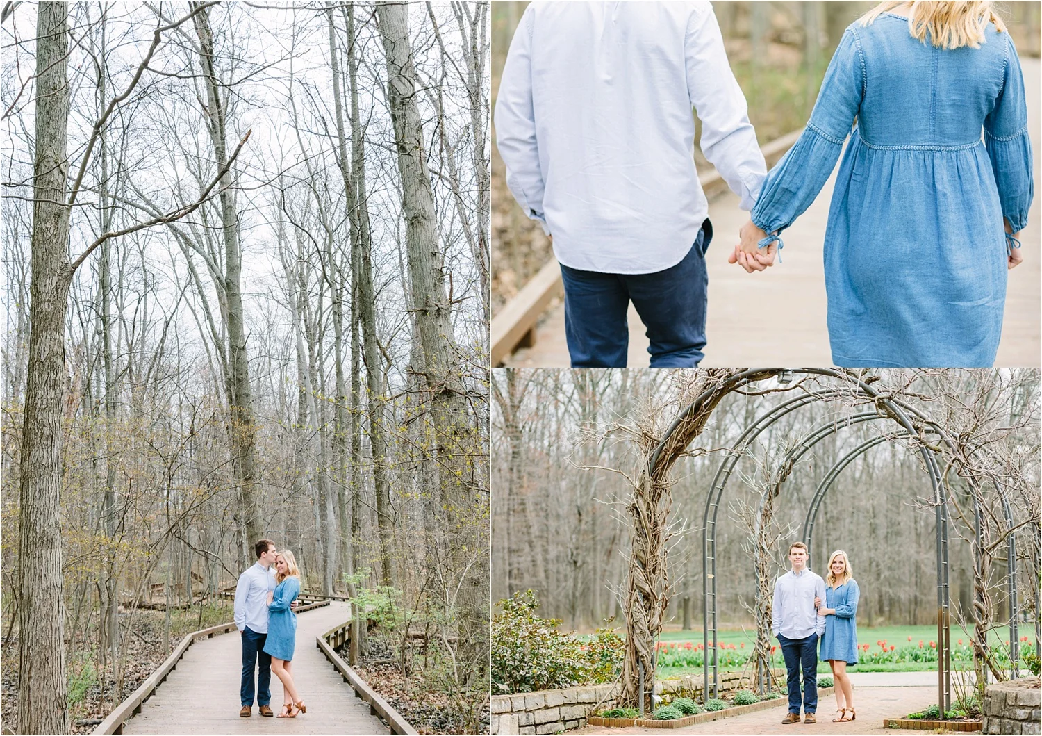  Inniswood Metro Gardens has an awesome boardwalk path surrounded by woods that makes for amazing engagement and wedding photos. I've heard it's incredible in fall with all of the changing leaves too! 