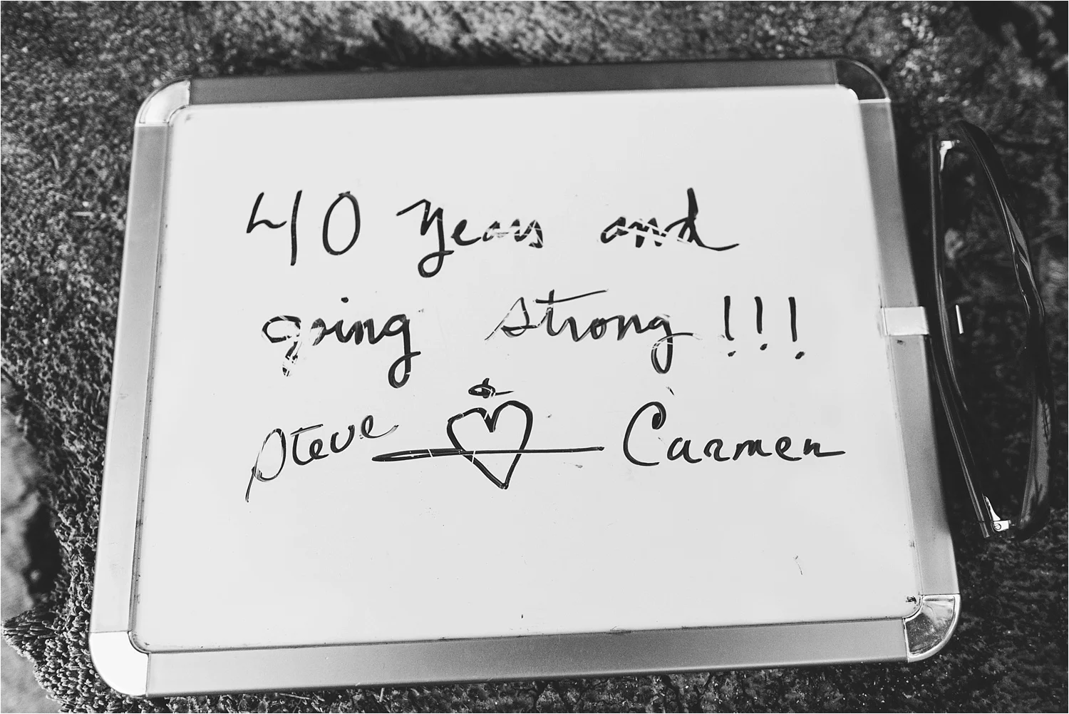   Congratulations, Steve & Carmen on 40 years of marriage! :)  