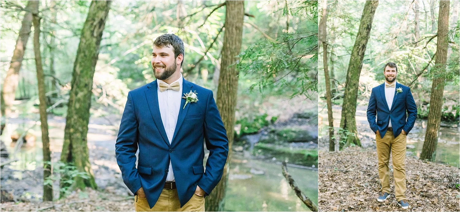  Colton and the guys were busy getting ready too. I loved that they chose navy blue as it photographs so beautifully with the girl’s slate dresses! 