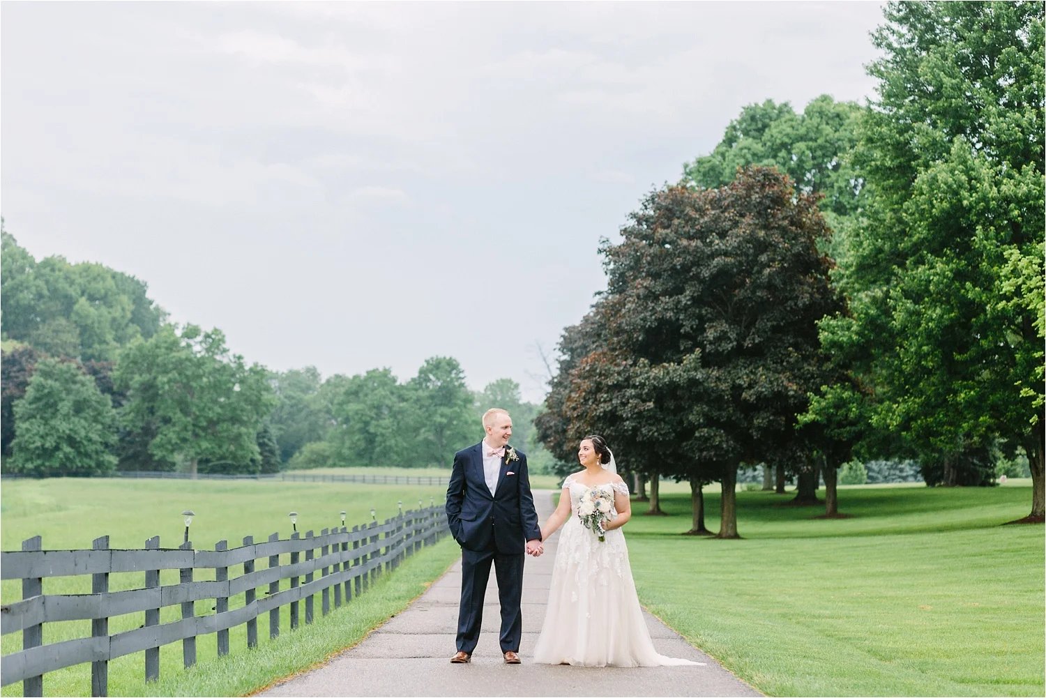   Brookside Farms  in Louisville, Ohio. It rained all day on their big day but it wasn’t any less perfect! 