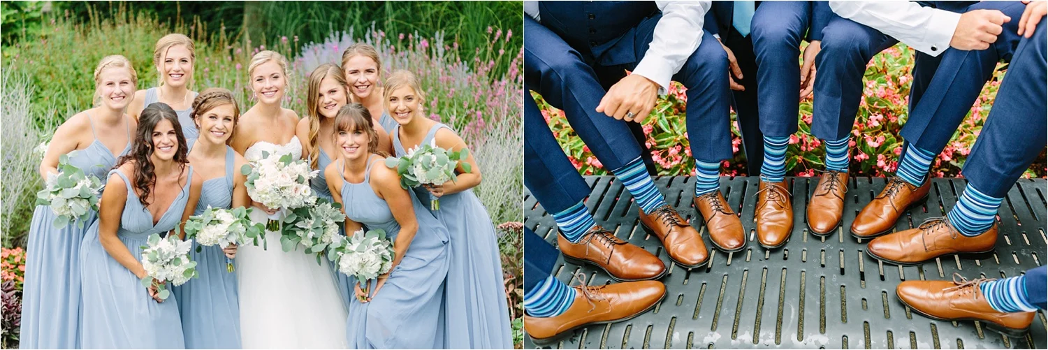  Slate blue, navy, and white was a big color palette in 2018. It was actually what Donny & I chose for our wedding too! 