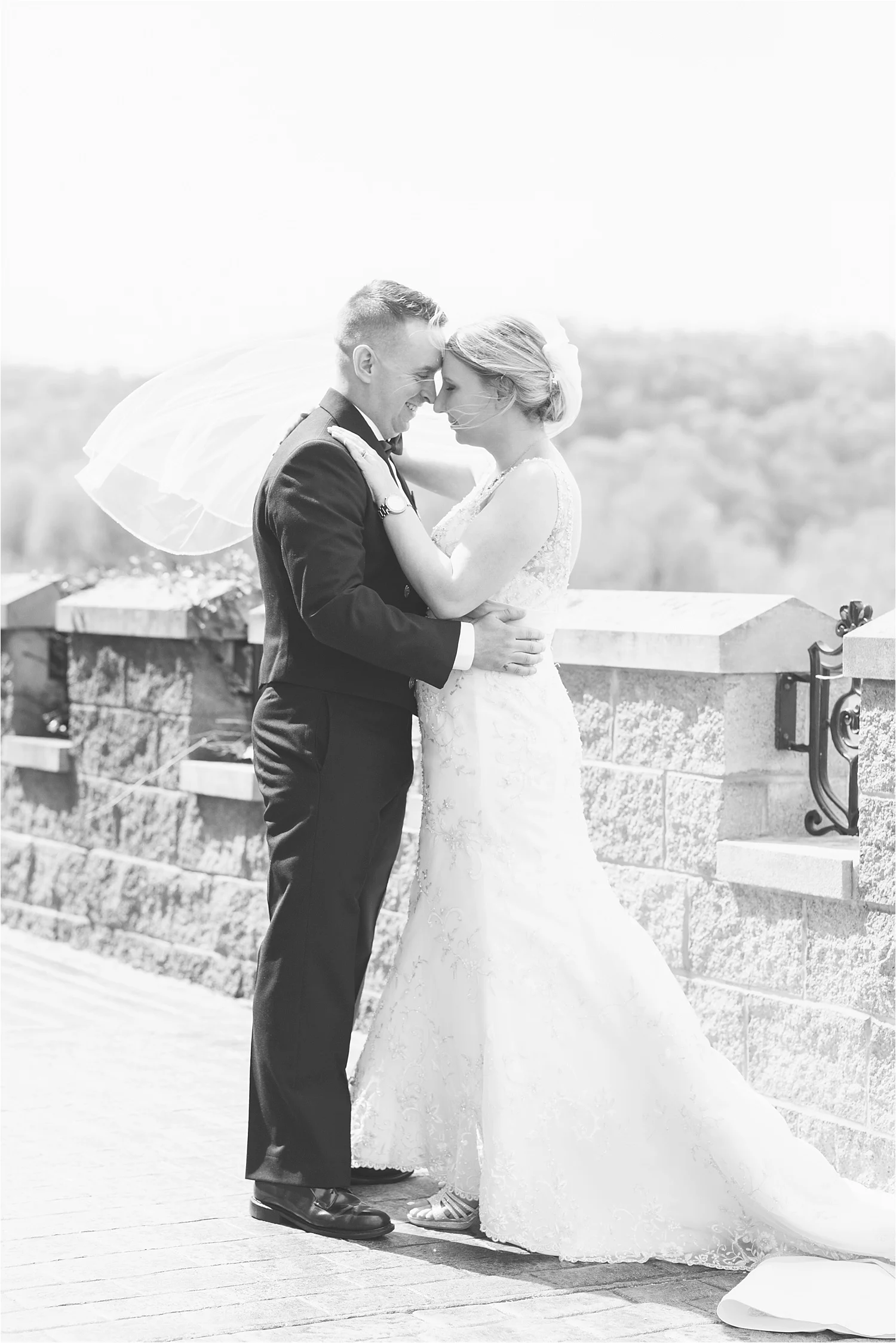  It was SUPER windy outside but it swept Bonnie’s veil up beautifully! 