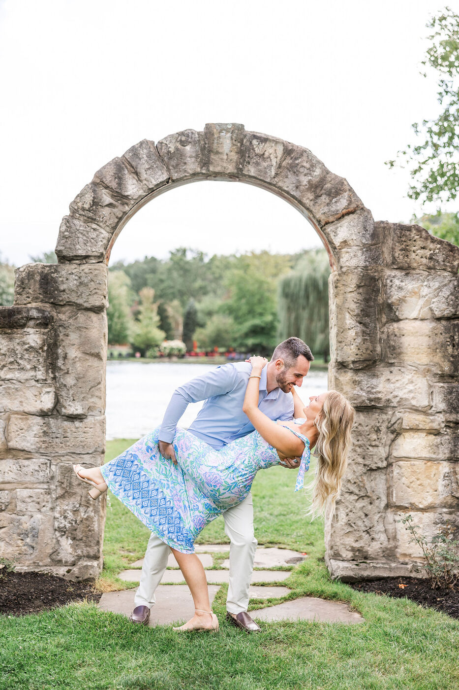 summer engagement session canton, ohio natural timeless candid style